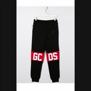GCDS KIDS Contrast logo track pant